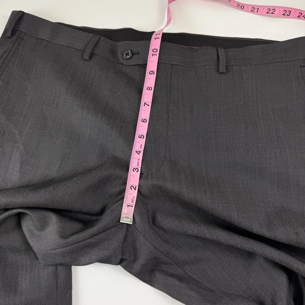 John Varvatos Bedford Dress Pants Mens 39R Gray Wool NWOT NEW